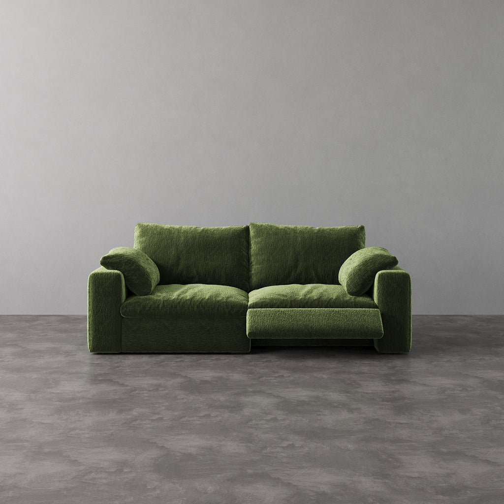 CloudLuxe 2-Piece Modular Recliner Sofa-Velvet