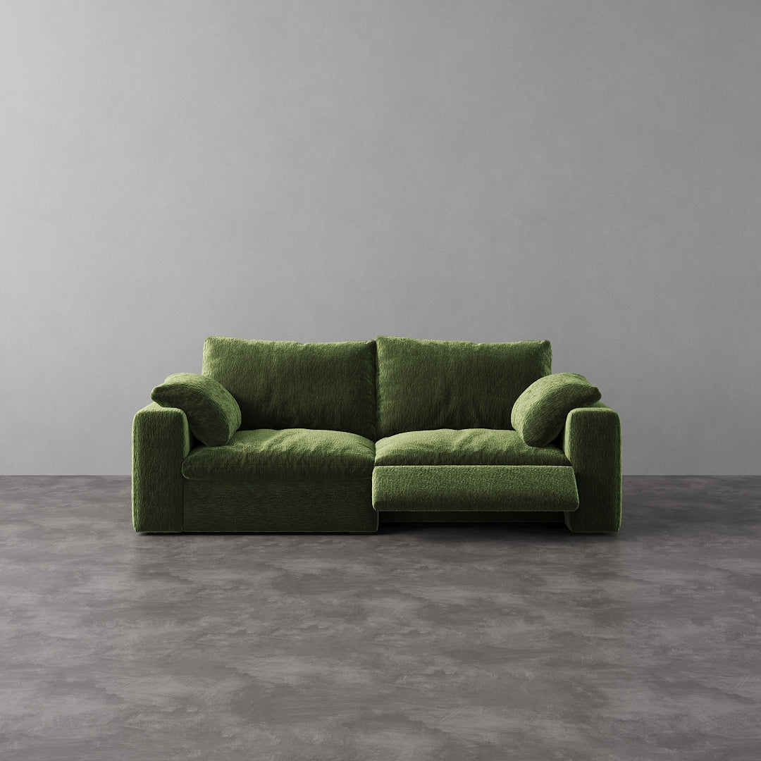 CloudLuxe 2-Piece Modular Recliner Sofa-Velvet