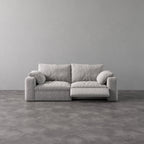CloudLuxe 2-Piece Modular Recliner Sofa-Bouclé