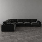 CloudLuxe Corner 6-Piece Modular Recliner Sectional