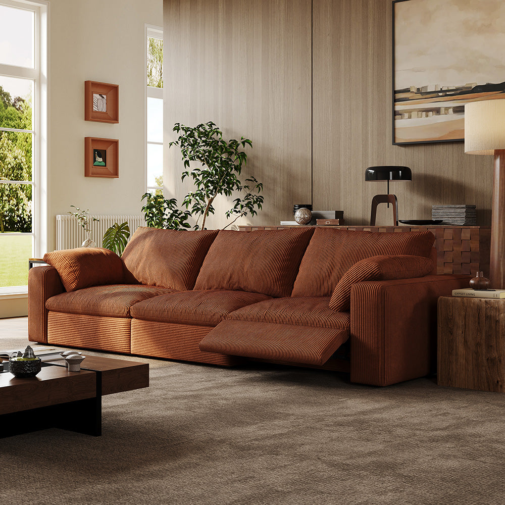 CloudLuxe 3-Piece Modular Recliner Sofa