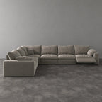 CloudLuxe Corner 6-Piece Modular Recliner Sectional