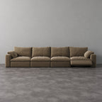 CloudLuxe 4-Piece Modular Recliner Sofa-Pet-Friendly