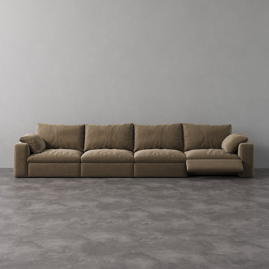 CloudLuxe 4-Piece Modular Recliner Sofa-Pet-Friendly