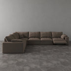 CloudLuxe Corner 6-Piece Modular Recliner Sectional