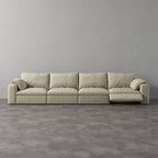 CloudLuxe 4-Piece Modular Recliner Sofa-Linen