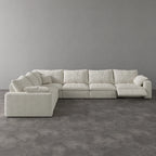 CloudLuxe Corner 6-Piece Modular Recliner Sectional