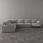 CloudLuxe Corner 6-Piece Modular Recliner Sectional