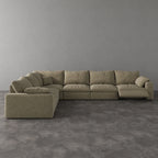 CloudLuxe Corner 6-Piece Modular Recliner Sectional