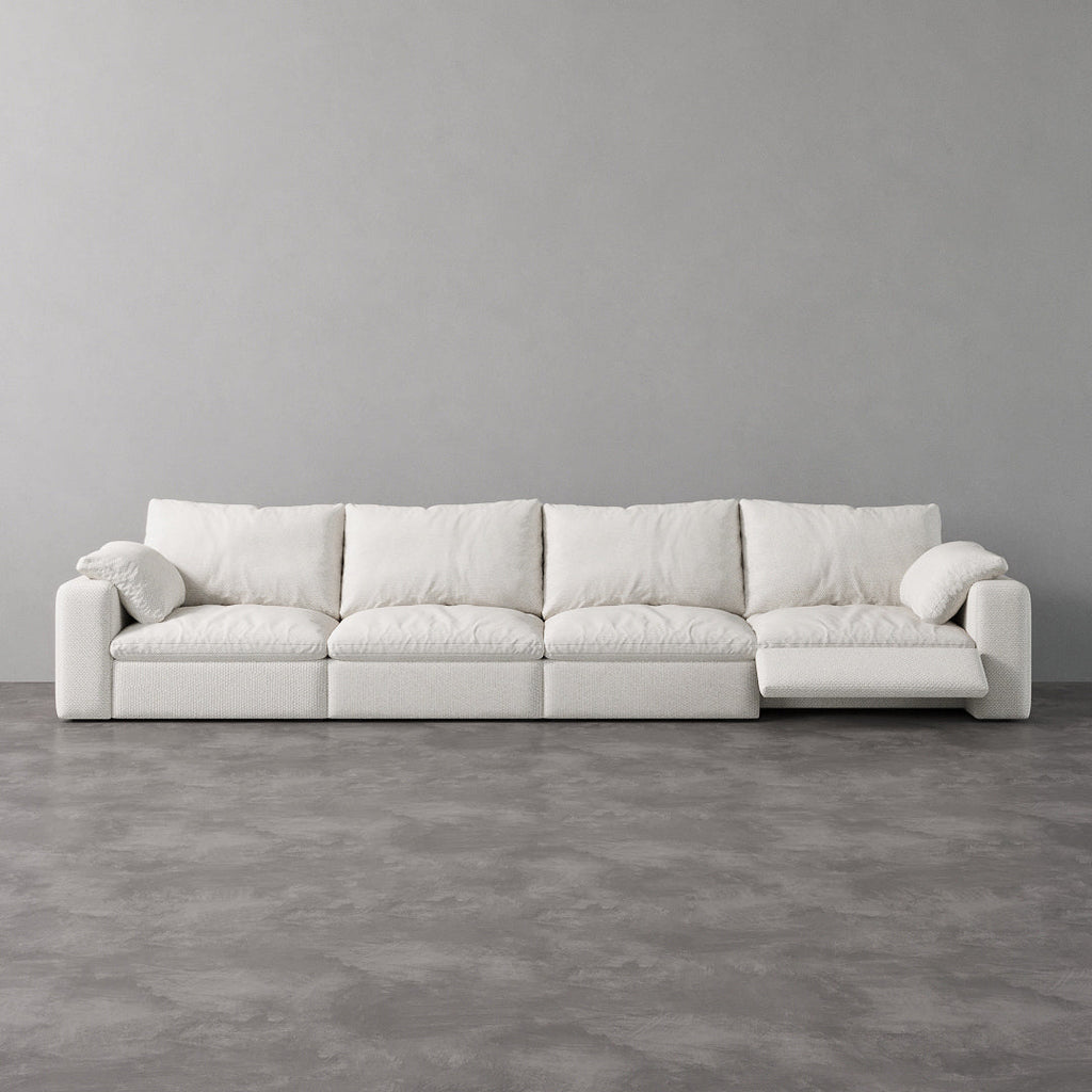 CloudLuxe 4-Piece Modular Recliner Sofa-Linen