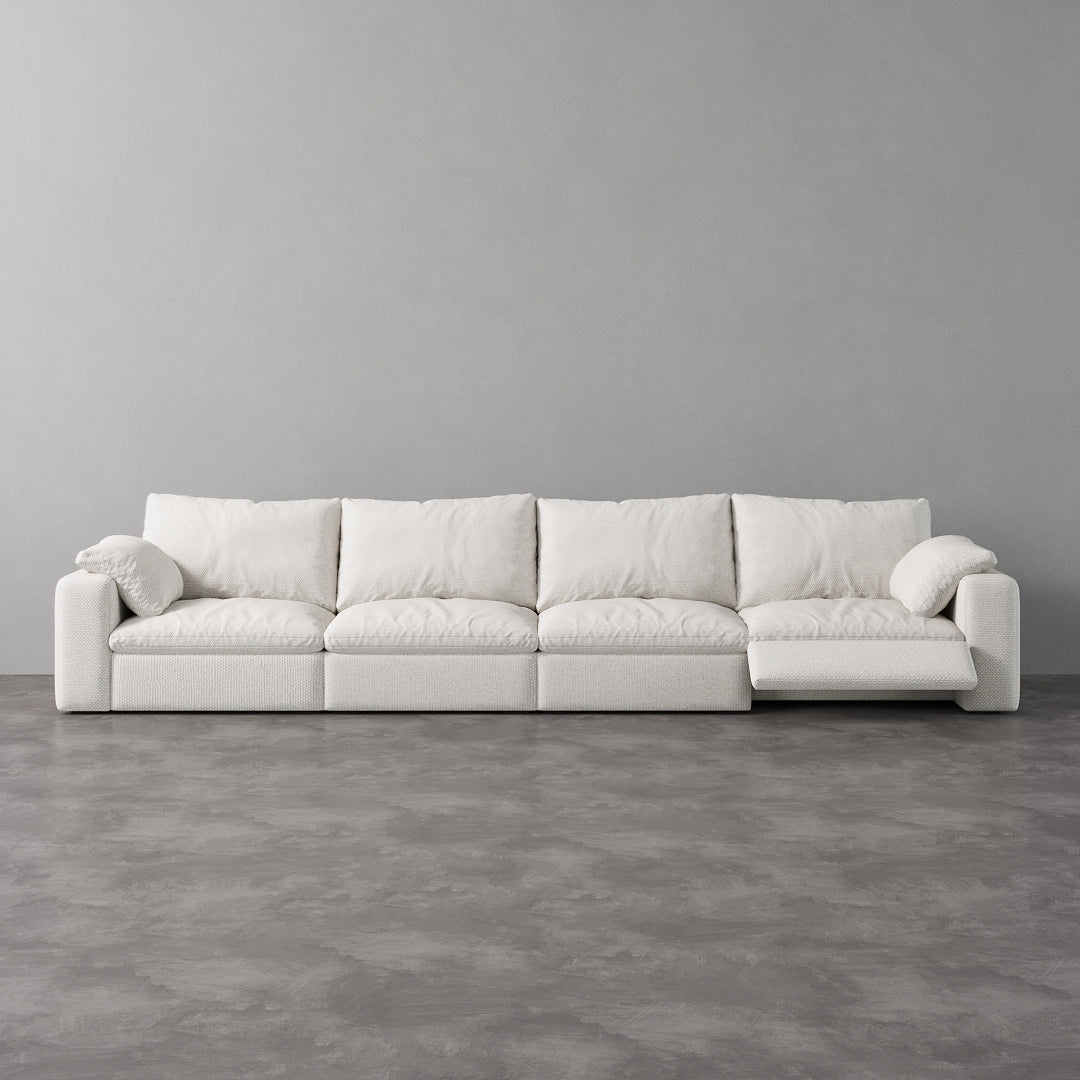 CloudLuxe 4-Piece Modular Recliner Sofa-Linen