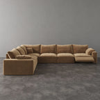 CloudLuxe Corner 6-Piece Modular Recliner Sectional