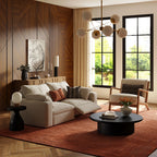 CloudLuxe 2-Piece Modular Recliner Sofa-Bouclé