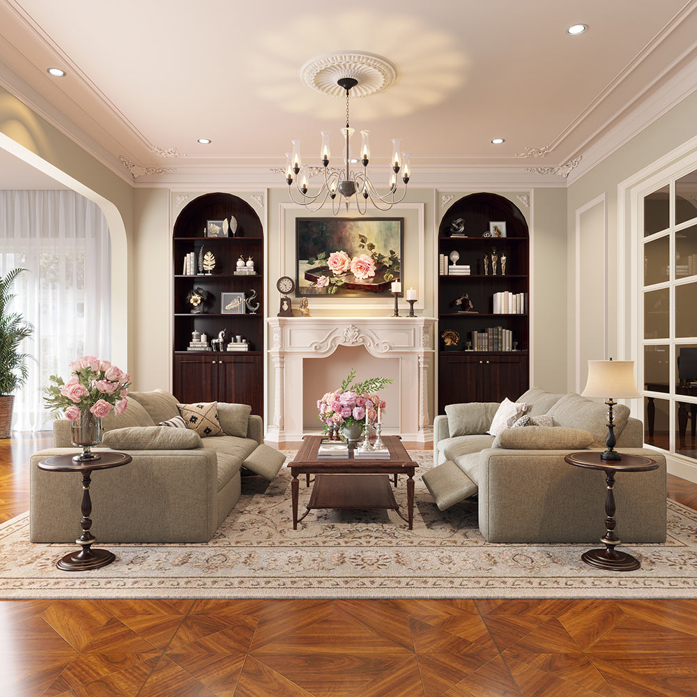 CloudLuxe 2-Piece Modular Recliner Sofa