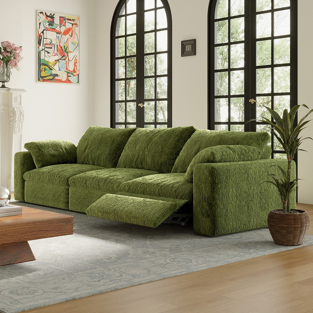 CloudLuxe 3-Piece Modular Recliner Sofa