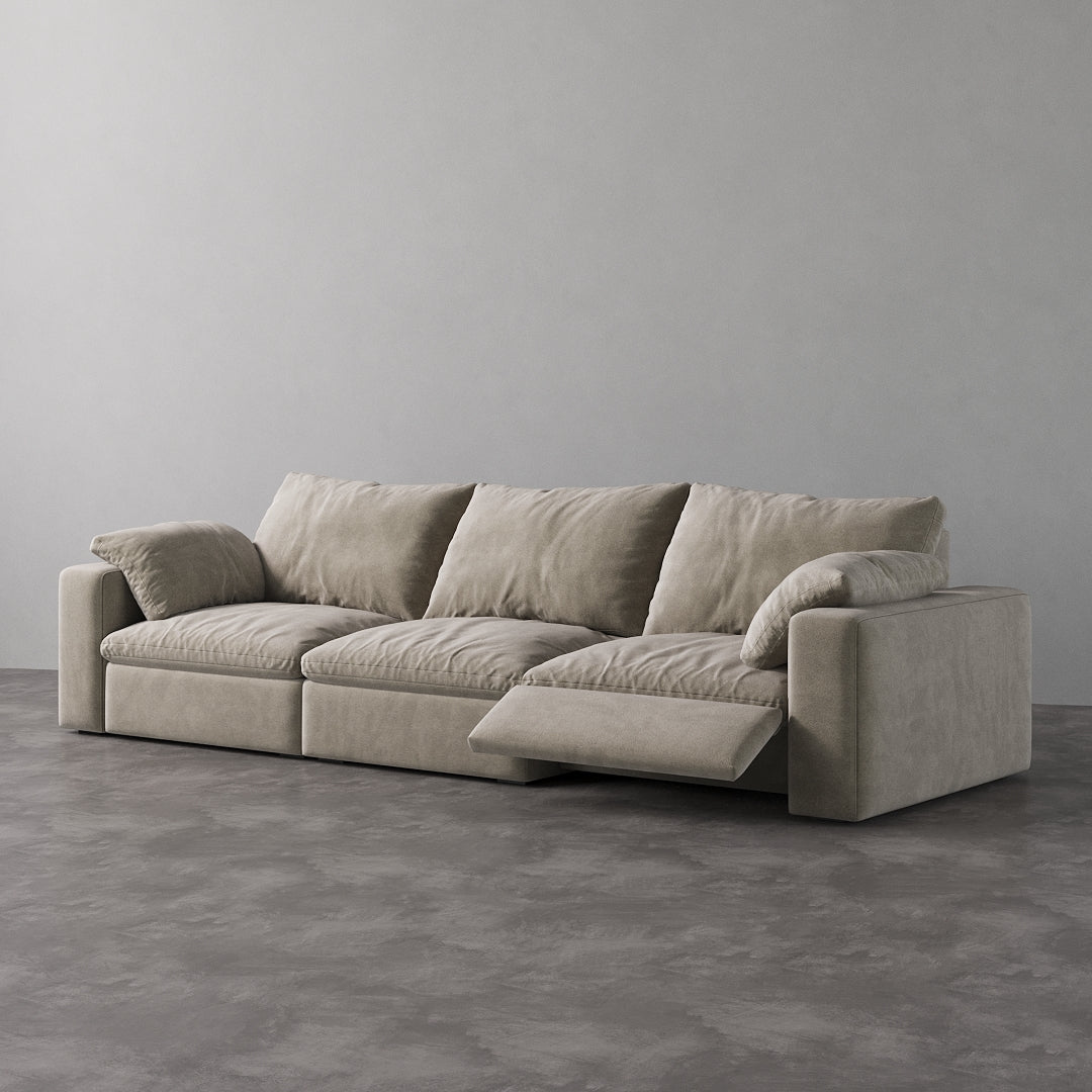 CloudLuxe 3-Piece Modular Recliner Sofa