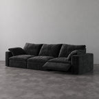 CloudLuxe 3-Piece Modular Recliner Sofa-Velvet
