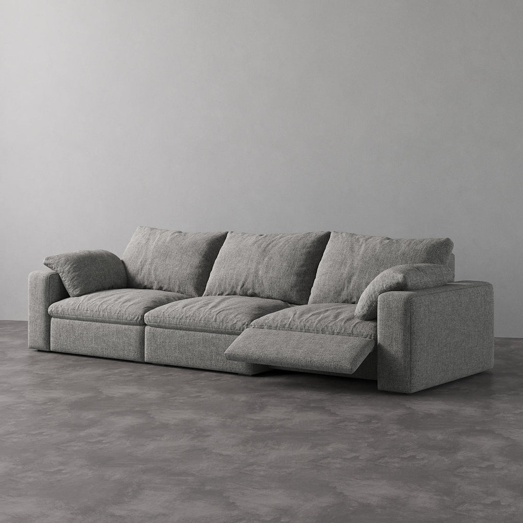CloudLuxe 3-Piece Modular Recliner Sofa-Linen