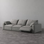 CloudLuxe 3-Piece Modular Recliner Sofa-Linen