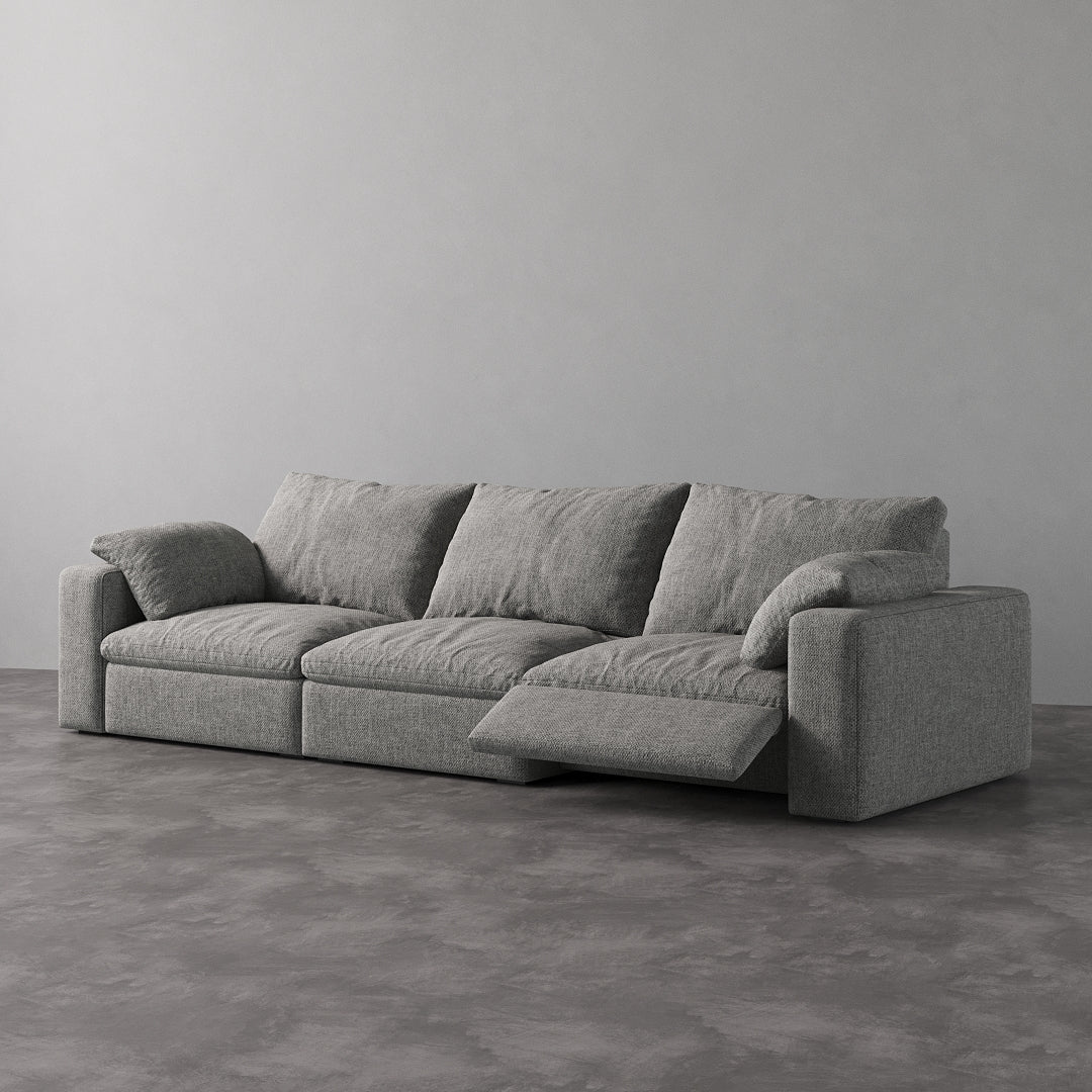 CloudLuxe 3-Piece Modular Recliner Sofa-Linen