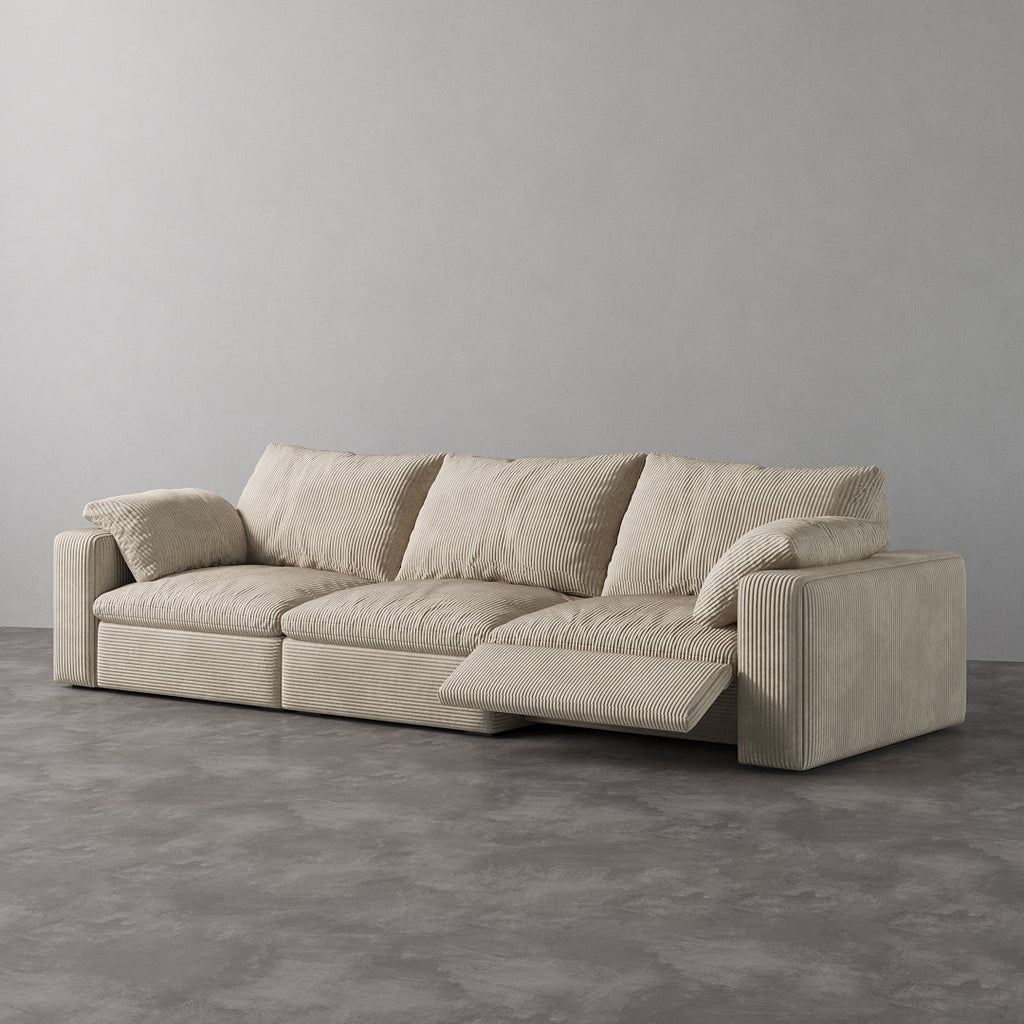 CloudLuxe 3-Piece Modular Recliner Sofa