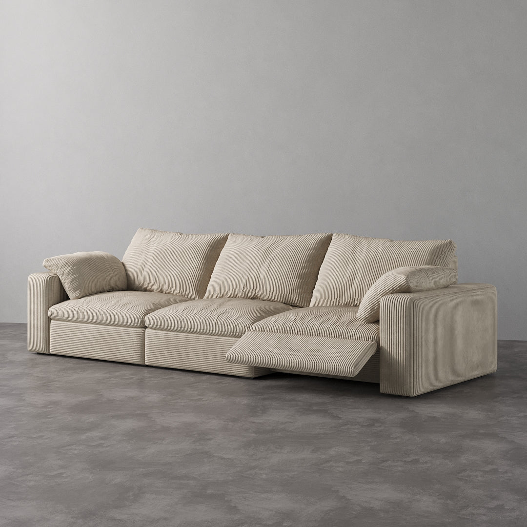 CloudLuxe 3-Piece Modular Recliner Sofa