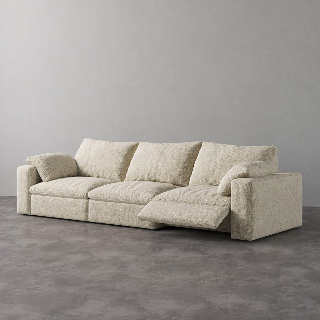 CloudLuxe 3-Piece Modular Recliner Sofa-Linen