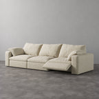 CloudLuxe 3-Piece Modular Recliner Sofa-Linen