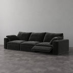 CloudLuxe 3-Piece Modular Recliner Sofa-Velvet
