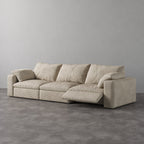CloudLuxe 3-Piece Modular Recliner Sofa-Corduroy