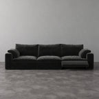 CloudLuxe 3-Piece Modular Recliner Sofa-Velvet