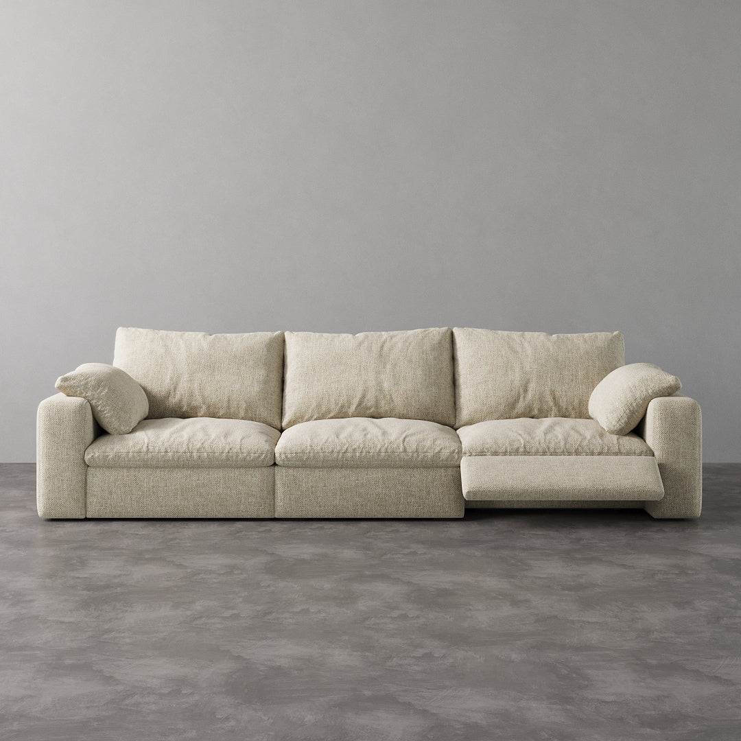 CloudLuxe 3-Piece Modular Recliner Sofa-Linen