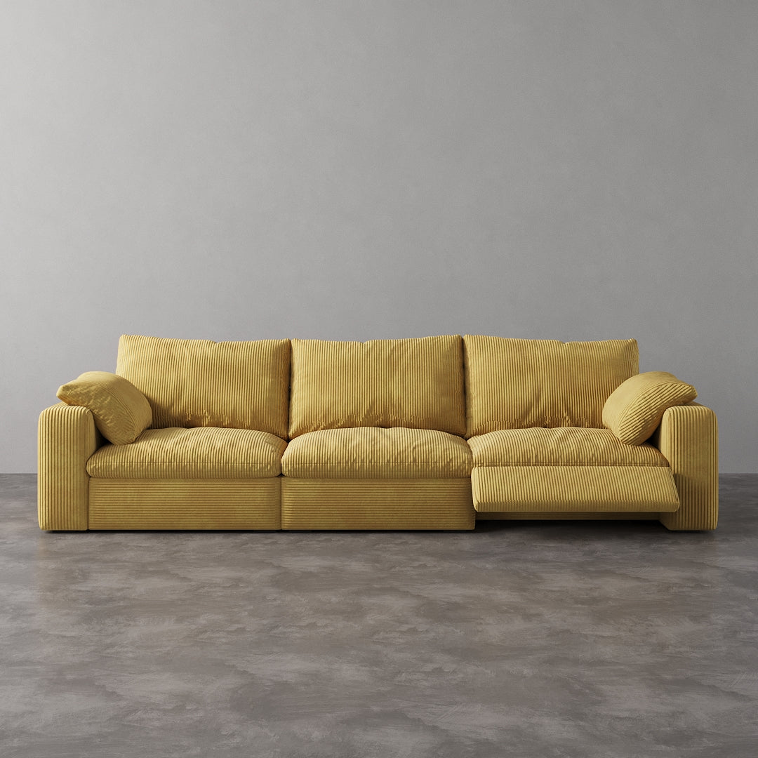 CloudLuxe 3-Piece Modular Recliner Sofa