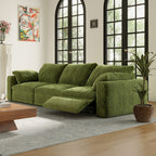 CloudLuxe 3-Piece Modular Recliner Sofa-Velvet
