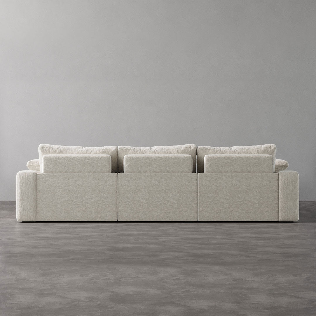 CloudLuxe 3-Piece Modular Recliner Sofa-Velvet