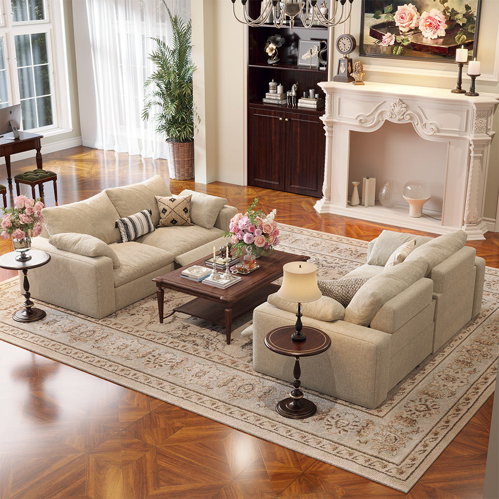 CloudLuxe 2-Piece Modular Recliner Sofa