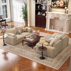 CloudLuxe 2-Piece Modular Recliner Sofa-Linen