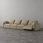 CloudLuxe 4-Piece Modular Recliner Sofa-Linen