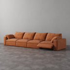CloudLuxe 4-Piece Modular Recliner Sofa-Corduroy