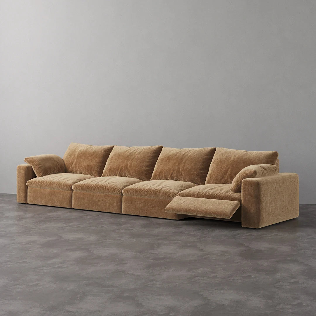CloudLuxe 4-Piece Modular Recliner Sofa
