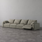 CloudLuxe 4-Piece Modular Recliner Sofa-Corduroy