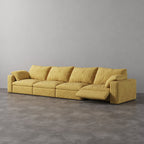 CloudLuxe 4-Piece Modular Recliner Sofa-Corduroy