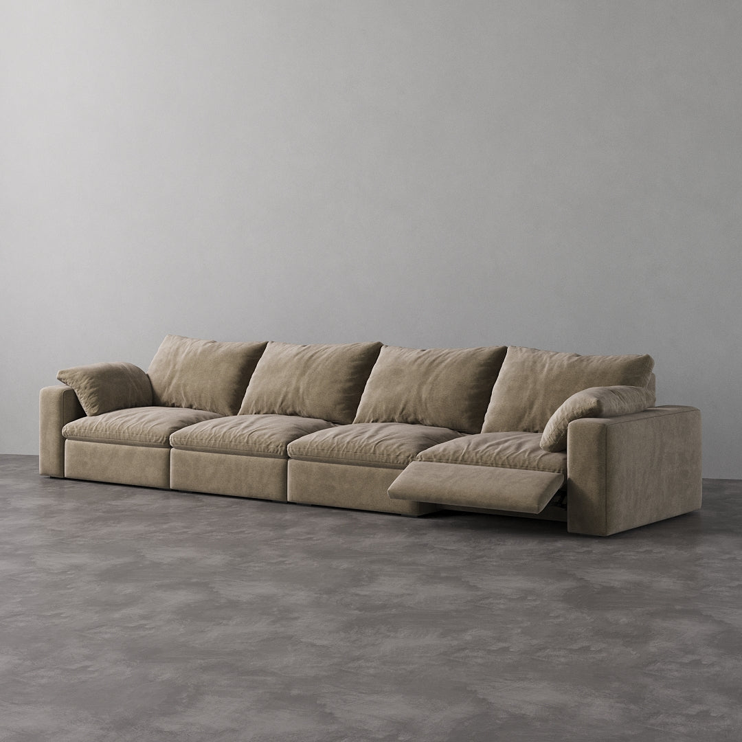 CloudLuxe 4-Piece Modular Recliner Sofa