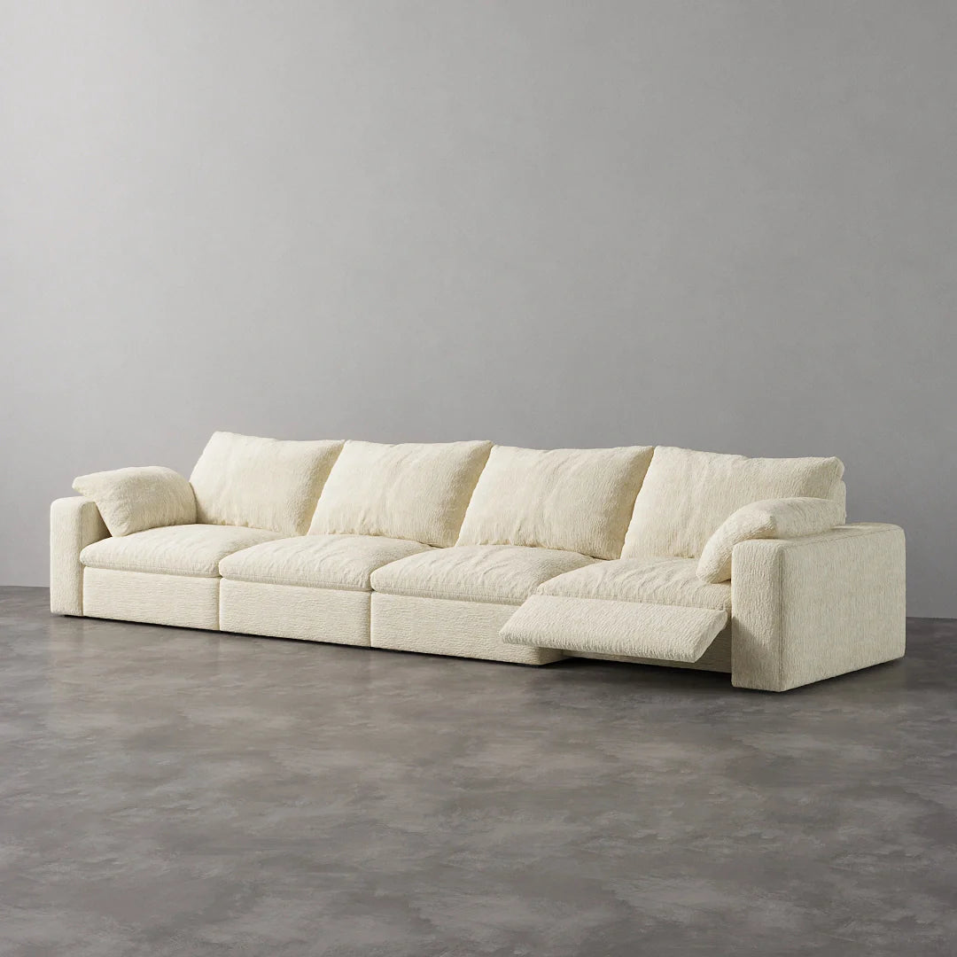 CloudLuxe 4-Piece Modular Recliner Sofa