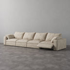 CloudLuxe 4-Piece Modular Recliner Sofa-Corduroy