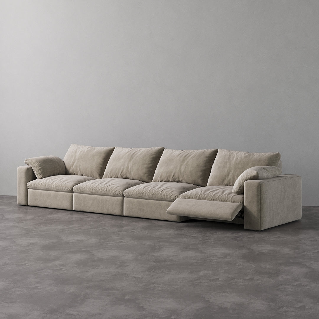 CloudLuxe 4-Piece Modular Recliner Sofa
