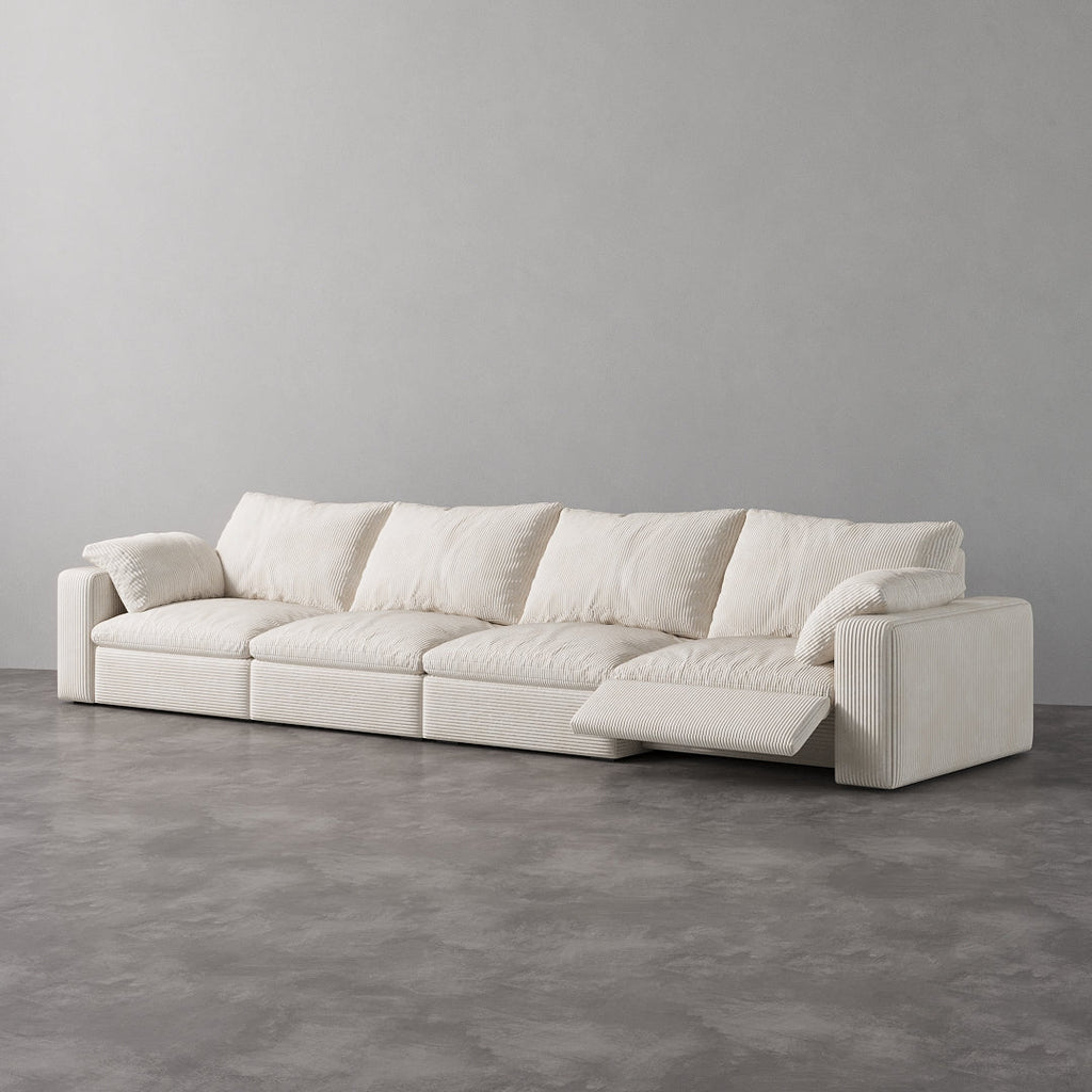 CloudLuxe 4-Piece Modular Recliner Sofa
