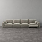 CloudLuxe 4-Piece Modular Recliner Sofa-Velvet