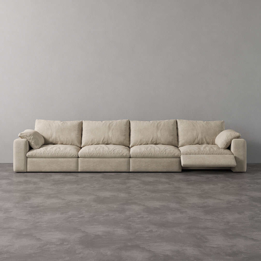 CloudLuxe 4-Piece Modular Recliner Sofa
