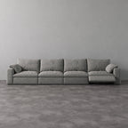 CloudLuxe 4-Piece Modular Recliner Sofa